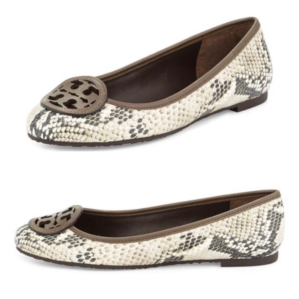 Tory Burch Snake Skin Ballet Flats
